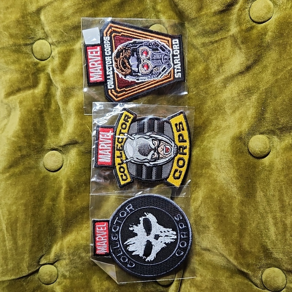 New in Package Loot Crate Collector Corps Collectable Marvel Patch Bundle of 3